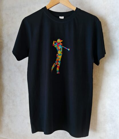 Calyz Golfer Black T-shirt - Image 2